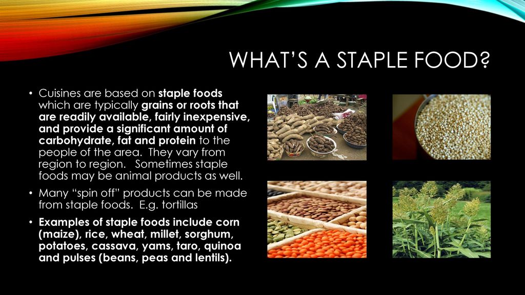 Staple 2024 food definition